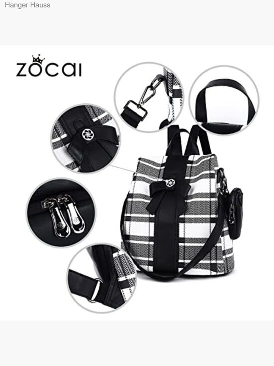 Vegan Leather Fashion Backpack Purse Anti-Theft Shoulder Bag Daypack main image 5